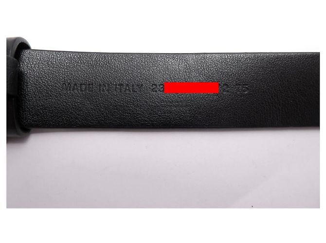 CHRISTIAN DIOR GÜRTEL GOLDENE CD LOGO SCHNALLE T75 AUS SCHWARZEM LEDER - Ansicht 9