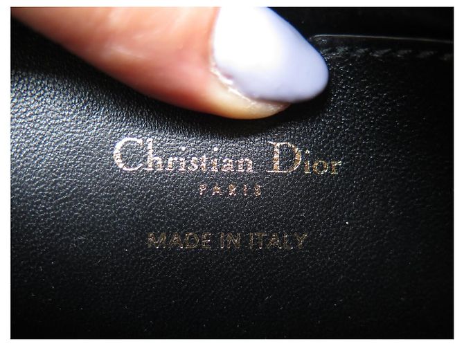 NUOVA BORSA A MANO CHRISTIAN DIOR VIBE MICRO IN PELLE CANNAGE BORSA A TRACCOLLA Nero - vista 11