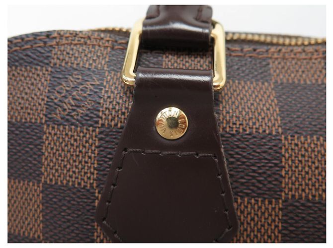 BORSA A MANO LOUIS VUITTON ALMA PM N53151 TOILE DAMIER EBENE - vista 10