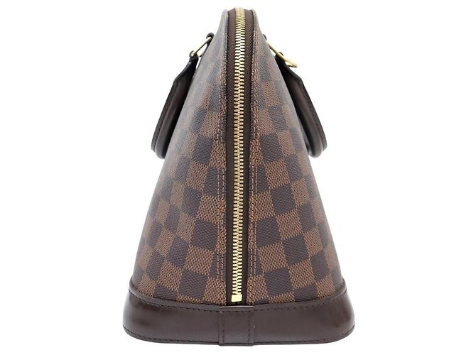 BORSA A MANO LOUIS VUITTON ALMA PM N53151 TOILE DAMIER EBENE - vista 4