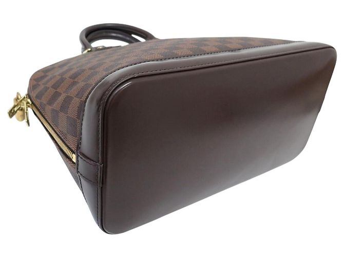 BORSA A MANO LOUIS VUITTON ALMA PM N53151 TOILE DAMIER EBENE - vista 5