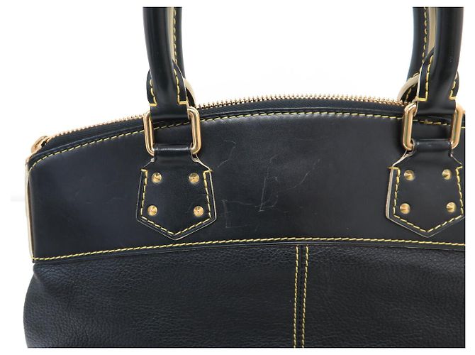 BOLSO DE MANO LOUIS VUITTON LOCKIT PM M91888 CUERO SUHALI NEGRO - vista 17