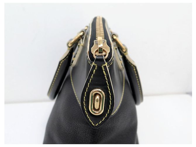 BOLSO DE MANO LOUIS VUITTON LOCKIT PM M91888 CUERO SUHALI NEGRO - vista 9