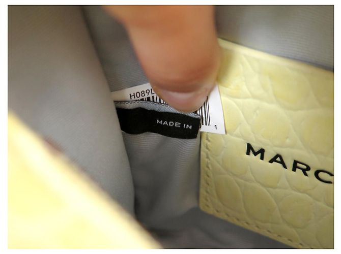 NEUF SAC A MAIN MARC JACOBS THE MINI TOTE BAG H089L01RE22 CUIR BANDOULIERE Jaune - vue 11