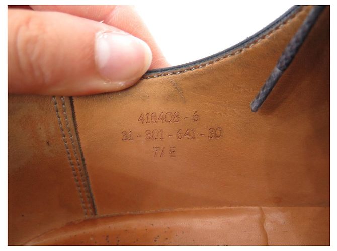 ZAPATOS JM WESTON GOLF DERBY 641 7.5E 41.5 LARGE 42 EN CUERO NEGRO - vista 10