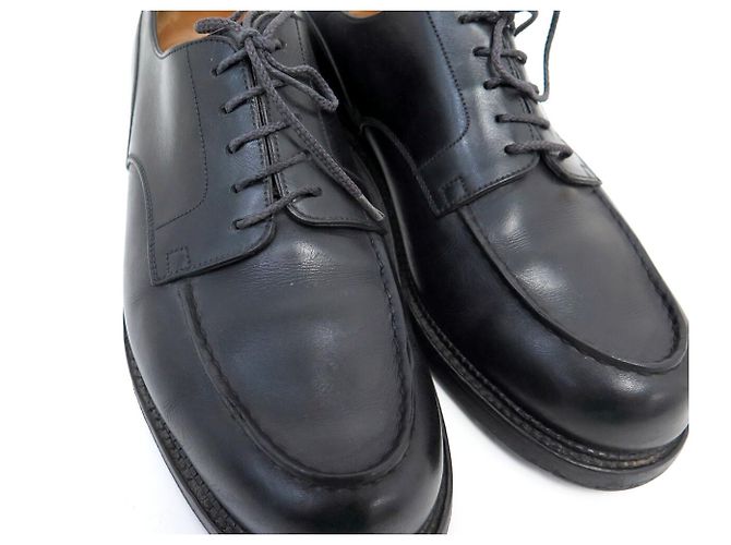 ZAPATOS JM WESTON GOLF DERBY 641 7.5E 41.5 LARGE 42 EN CUERO NEGRO - vista 13