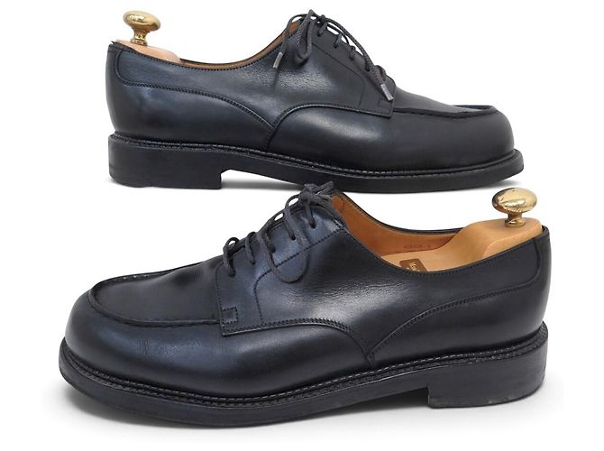 ZAPATOS JM WESTON GOLF DERBY 641 7.5E 41.5 LARGE 42 EN CUERO NEGRO - vista 3