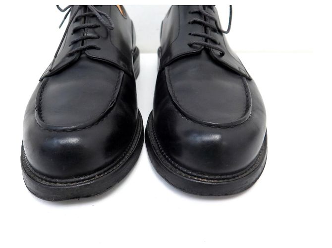 ZAPATOS JM WESTON GOLF DERBY 641 7.5E 41.5 LARGE 42 EN CUERO NEGRO - vista 4
