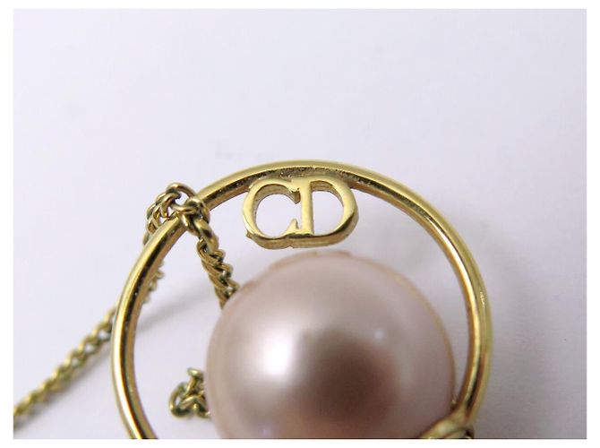 NUOVI ORECCHINI DIOR TRIBALES METALLO DORATO PERLE PENDENTI D'oro - vista 5
