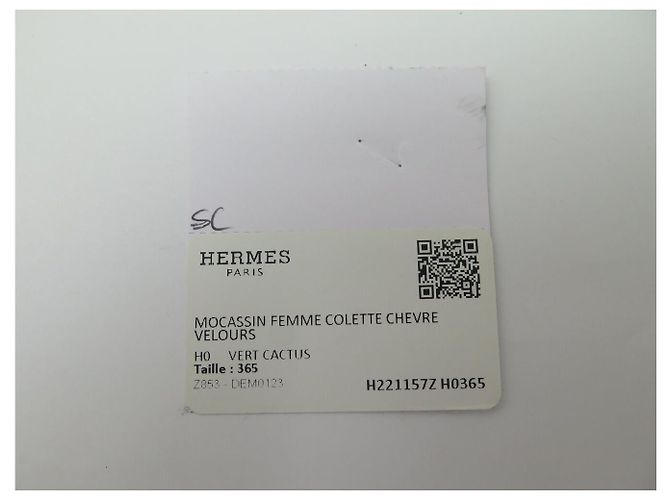 Hermès SCARPE HERMES MOCASSINI COLETTE H221157Z 36.5 CAPRA VELLUTO VERDE - vista 14
