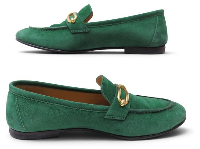 Hermès SCARPE HERMES MOCASSINI COLETTE H221157Z 36.5 CAPRA VELLUTO VERDE - vista 2