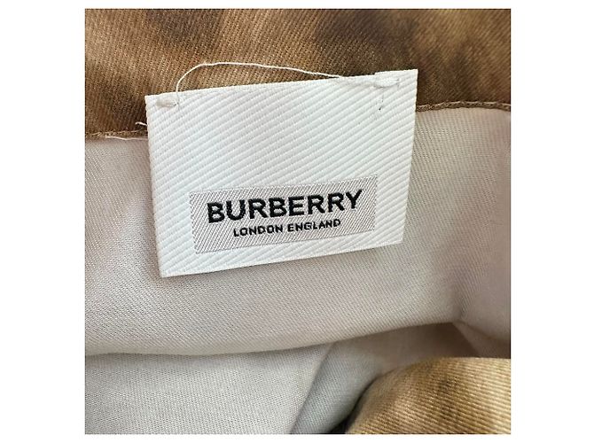 Polo Oversized Burberry con Stampa Animalier in Cotone Multicolor Multicolore - vista 11