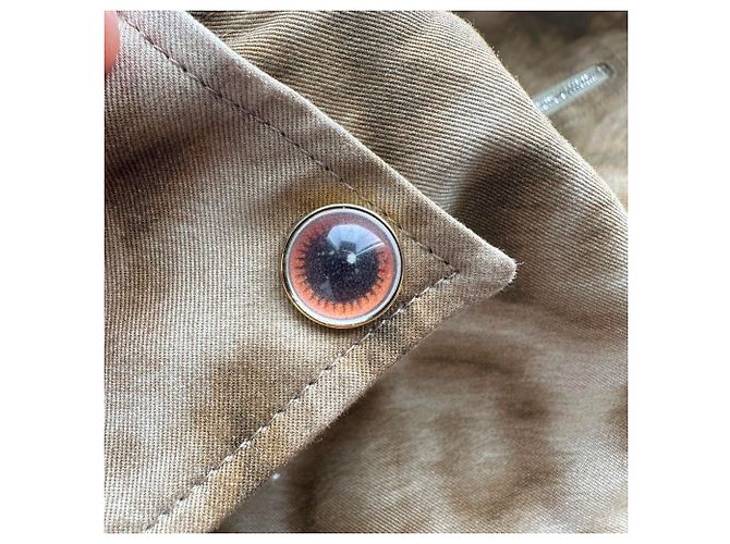 Polo Oversized Burberry con Stampa Animalier in Cotone Multicolor Multicolore - vista 6