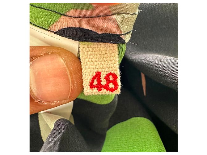 Marni Langarmbluse mit abstraktem Print aus mehrfarbiger Seide Mehrfarben - Ansicht 6