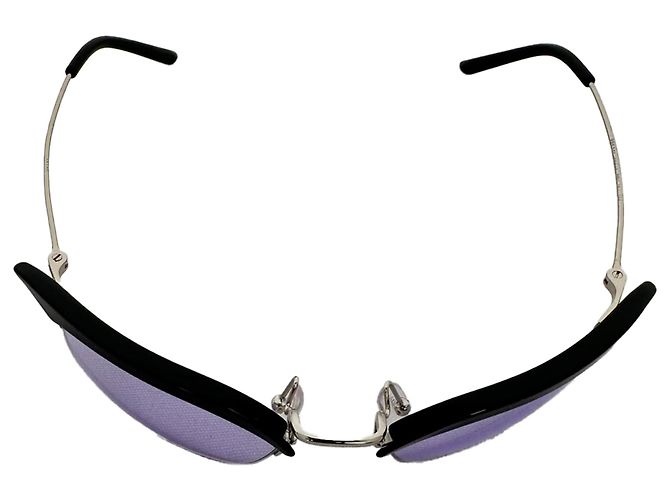 Occhiali da sole Prada Cat-Eye in metallo viola Porpora - vista 3