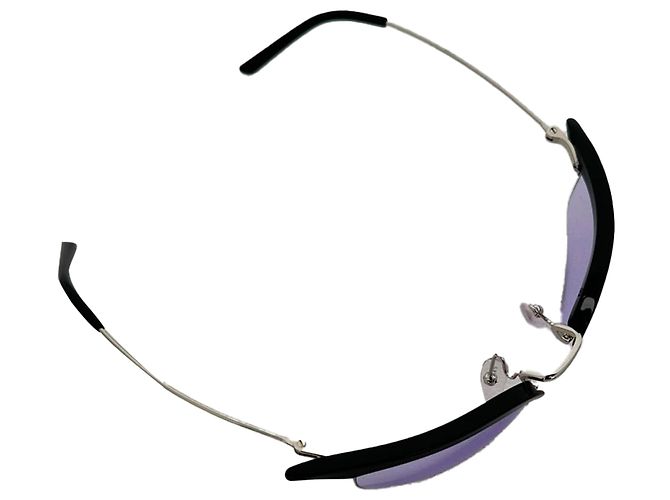 Occhiali da sole Prada Cat-Eye in metallo viola Porpora - vista 6