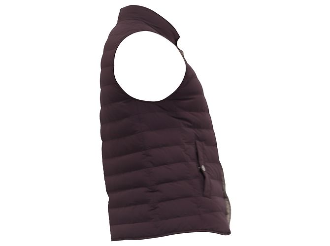 Brunello Cucinelli Steppweste aus braunem Polyamid - Ansicht 3