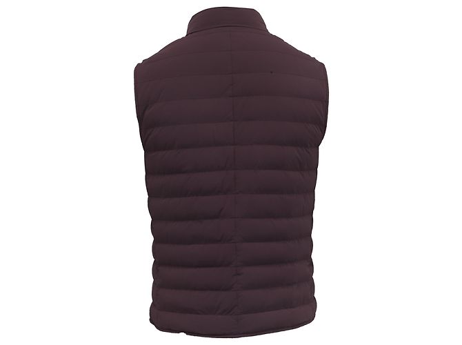 Brunello Cucinelli Steppweste aus braunem Polyamid - Ansicht 4