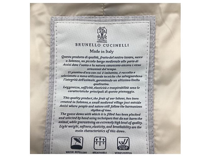 Brunello Cucinelli Steppweste aus braunem Polyamid - Ansicht 8