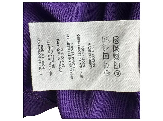 Dries Van Noten V-Ausschnitt-Bluse aus lila Baumwolle - Ansicht 5