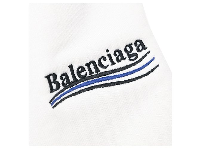 Everyday Short Jogger Balenciaga en coton blanc Écru - vue 11