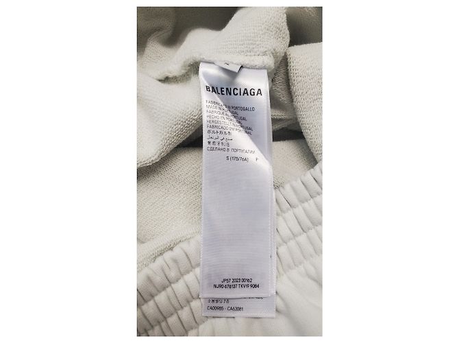 Everyday Short Jogger Balenciaga en coton blanc Écru - vue 12