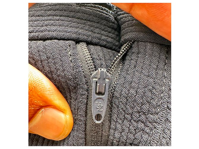 Giorgio Armani gerippte Strickhose aus schwarzer Wolle - Ansicht 3
