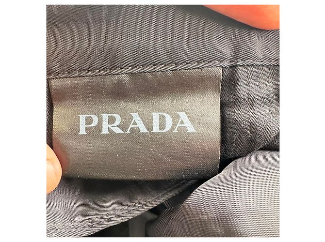 Prada Straight-Leg Trousers in Black Polyamide - view 9