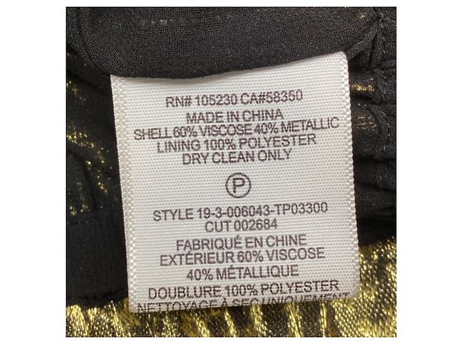 Joie Nadeen Bluse aus metallicgoldem Polyester Golden - Ansicht 6
