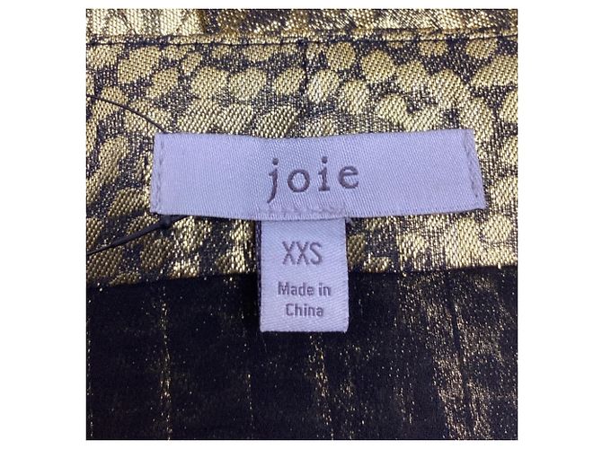 Joie Nadeen Bluse aus metallicgoldem Polyester Golden - Ansicht 8