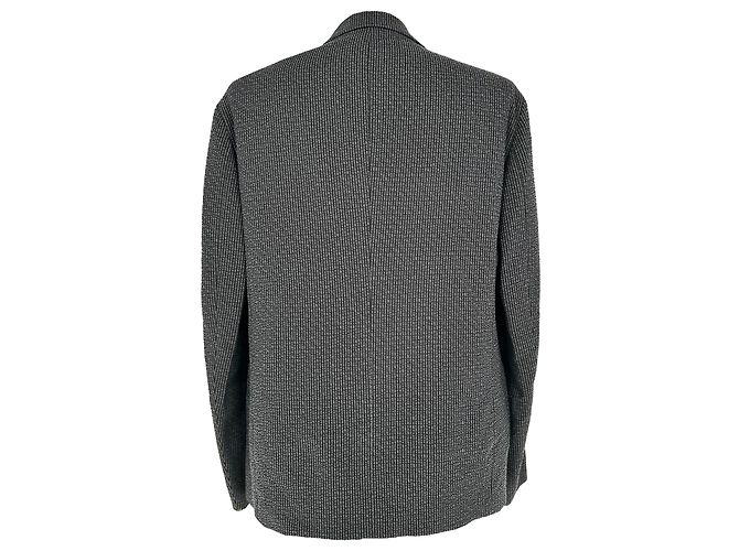 Blazer à boutonnage simple Giorgio Armani en laine noire - vue 3