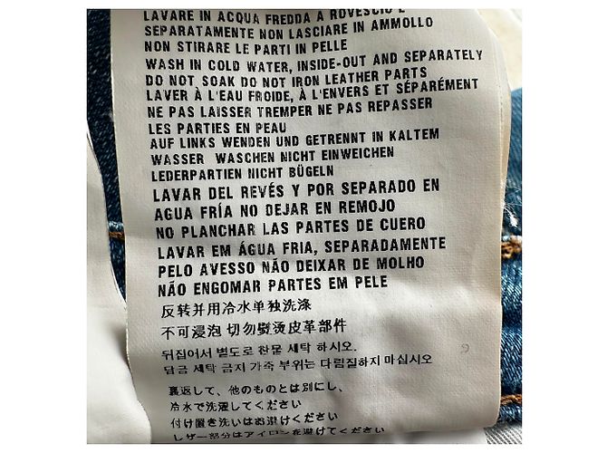 Jeans a gamba dritta Prada in cotone blu - vista 15