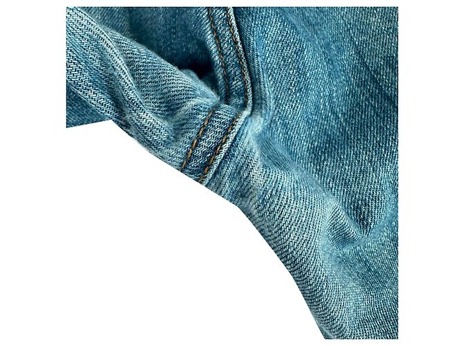 Jeans a gamba dritta Prada in cotone blu - vista 4