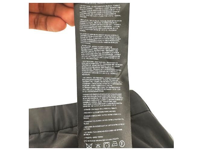 Pantaloni a gamba dritta Giorgio Armani in cotone nero - vista 10