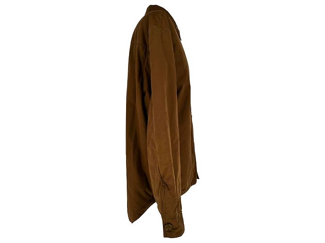 Sovracamicia Bottega Veneta in cotone marrone - vista 2