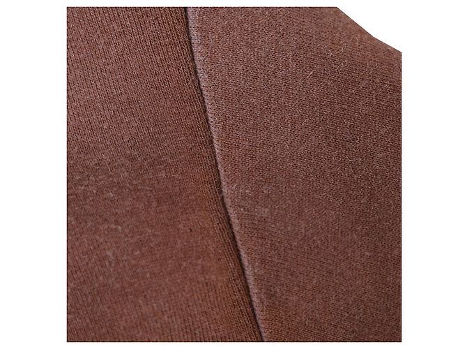 Acne Studios Kapuzenpullover mit Rundhalsausschnitt aus brauner Baumwolle - Ansicht 10