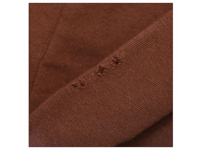 Acne Studios Kapuzenpullover mit Rundhalsausschnitt aus brauner Baumwolle - Ansicht 16