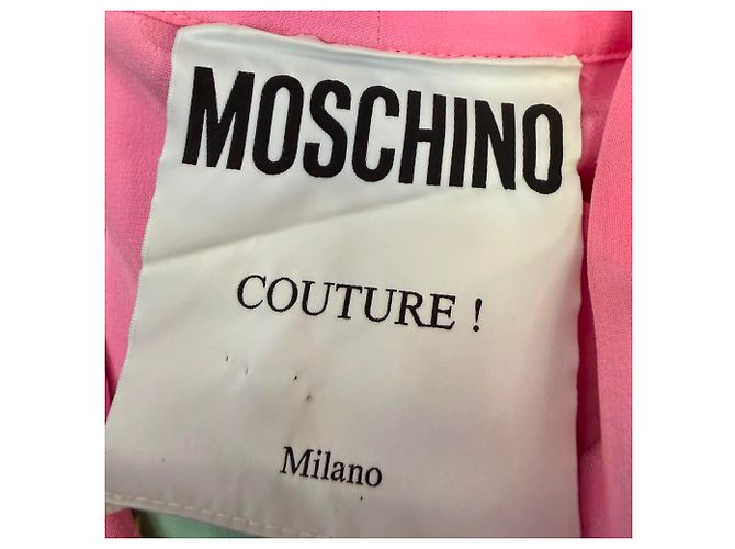 Blusa con fiocco Moschino in seta multicolore - vista 4
