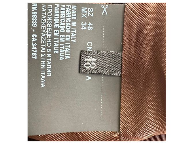 Abrigo largo de tweed Prada en poliéster azul - vista 6