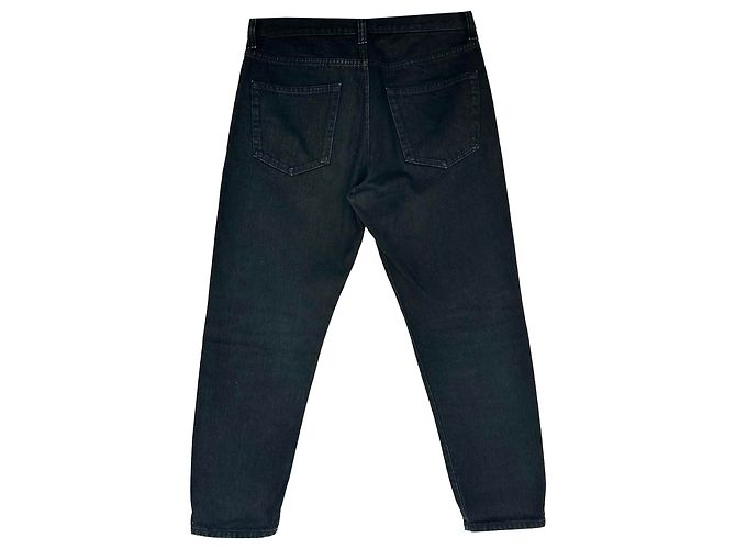 Jeans a gamba dritta Prada in cotone nero - vista 2