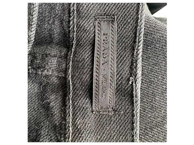 Jeans a gamba dritta Prada in cotone nero - vista 4