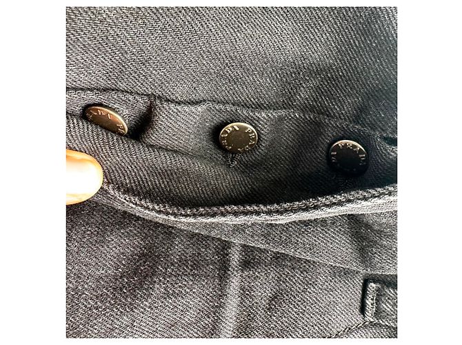 Jeans a gamba dritta Prada in cotone nero - vista 5