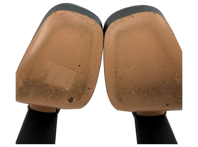Escarpins à plateforme Basette Gianvito Rossi en cuir noir - vue 11