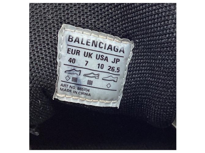 Everyday Balenciaga Radar Gradient Lines Sneaker aus silbernem Polyester - Ansicht 11
