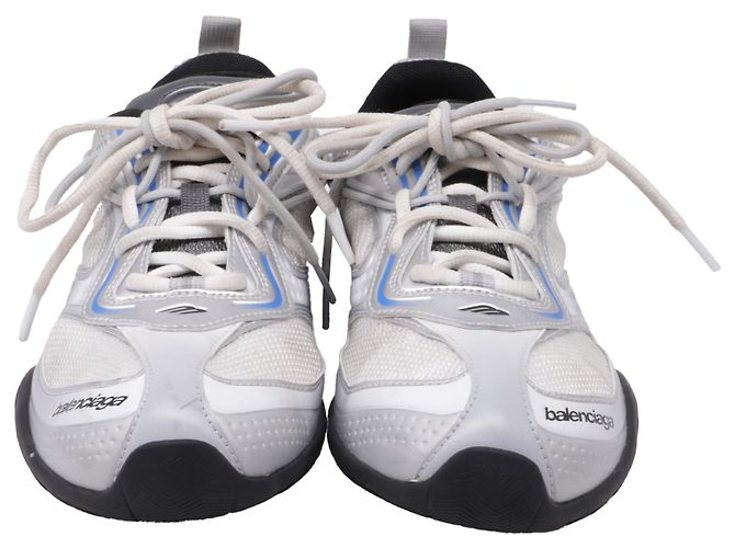 Everyday Balenciaga Radar Gradient Lines Sneaker aus silbernem Polyester - Ansicht 2