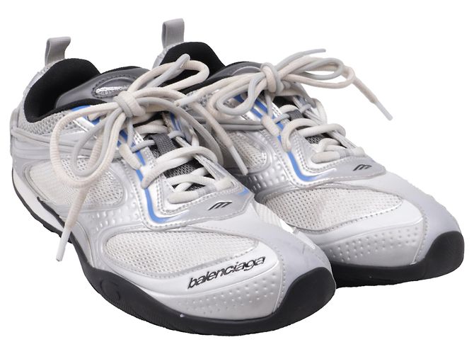 Everyday Balenciaga Radar Gradient Lines Sneaker aus silbernem Polyester - Ansicht 3