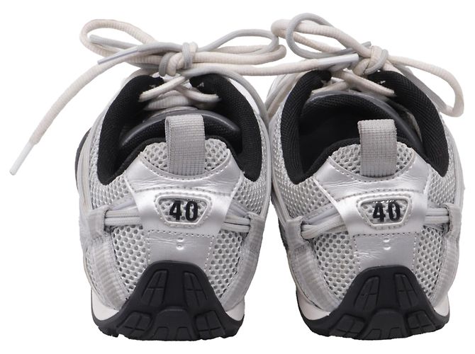 Everyday Balenciaga Radar Gradient Lines Sneaker aus silbernem Polyester - Ansicht 5