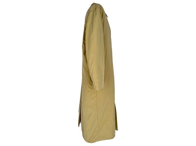The Row gesteppter langer Mantel aus beigem Polyester - Ansicht 2