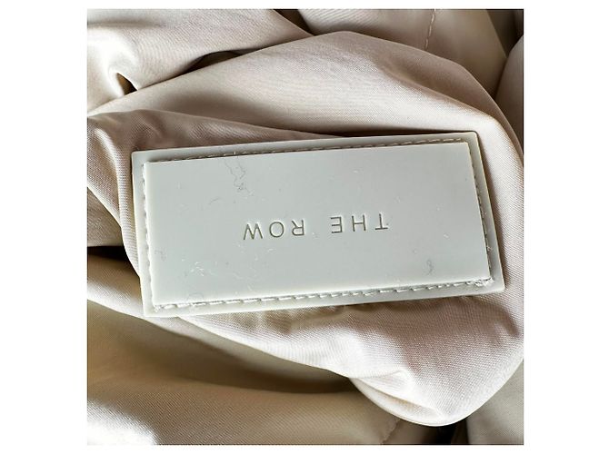 The Row gesteppter langer Mantel aus beigem Polyester - Ansicht 5