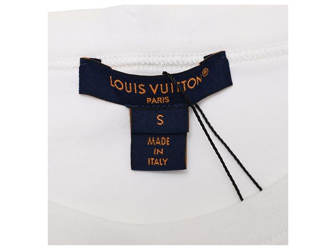 Crop Top de algodón blanco con logo Louis Vuitton - vista 5